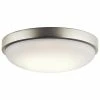 Best Pirce 👍 Kichler Lighting Ceiling Space 1-Light Flush Mount Ceiling Fixture in Brushed Nickel 🛒