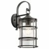 New 🎁 Kichler Lighting Mill Lane 100W 1-Light Medium E-26 Incandescent Outdoor Wall Sconce in Anvil Iron 🤩 -Kichler Lighting shop Query 2021