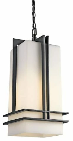 Brand new 🧨 Kichler Lighting Tremillo 100W 1-Light Outdoor Pendant in Black 👍