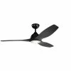 Hot Sale ⌛ Kichler Lighting Jace™ 72W 1-Light LED Ceiling Fan in Satin Black 🌟 -Kichler Lighting shop Query 2035