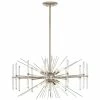 Outlet ⭐ Kichler Lighting Eris™ 60W 8-Light Candelabra E-12 Incandescent Chandelier in Polished Nickel 🎁 -Kichler Lighting shop Query 2055