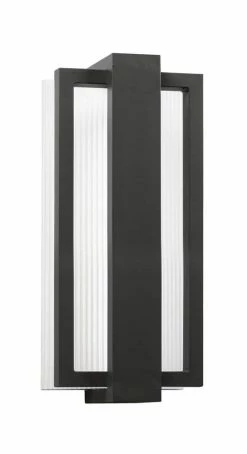 Best deal 🔔 Kichler Lighting Sedo 1-Light 16W Outdoor LED Wall Light in Satin Black ⭐