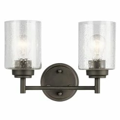 Cheap 🧨 Kichler Lighting Winslow™ 75W 2-Light Medium E-26 Incandescent Vanity Fixture in Olde Bronze 🥰