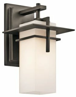 Cheap ✔️ Kichler Lighting Caterham™ 100W 1-Light Medium Base Wall Sconce in Olde Bronze ✔️