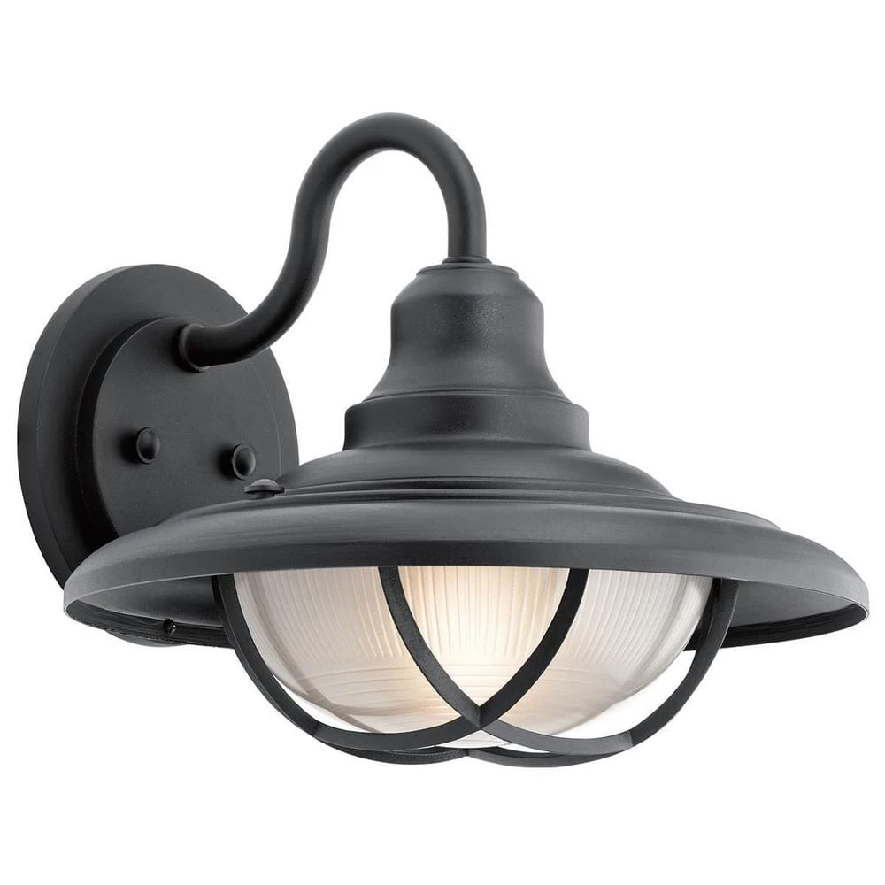 Outlet 👍 Kichler Lighting Harvest Ridge 100W 1-Light Incandescent Outdoor Wall Sconce in Textured Black 🎁 3 Outlet 👍 Kichler Lighting Harvest Ridge 100W 1-Light Incandescent Outdoor Wall Sconce in Textured Black 🎁