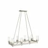 Cheapest ✔️ Kichler Lighting Circolo 60W 8-Light Medium Base Incandescent Chandelier in Brushed Nickel ❤️ -Kichler Lighting shop Query 211