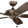 Top 10 🤩 Kichler Lighting Kevlar® 75W 5-Blade Ceiling Fan with 60 in. Blade Span in Weathered Copper Powder 🧥 Coat ⭐