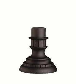 Outlet 😀 Kichler Lighting Outdoor Pier Mount in Black ⌛