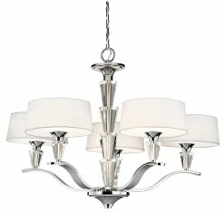Best reviews of 👍 Kichler Lighting Crystal Persuasion™ 21 in. 60 W 5-Light Chandelier in Polished Chrome 💯