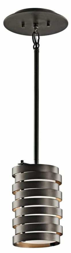 New 😍 Kichler Lighting Roswell 100W 1-Light Mini Pendant in Olde Bronze 🥰