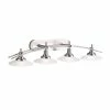 Best Sale ❤️ Kichler Lighting Structures 4-Light Halogen Bath Light in Brushed Nickel 🌟 -Kichler Lighting shop Query 2203
