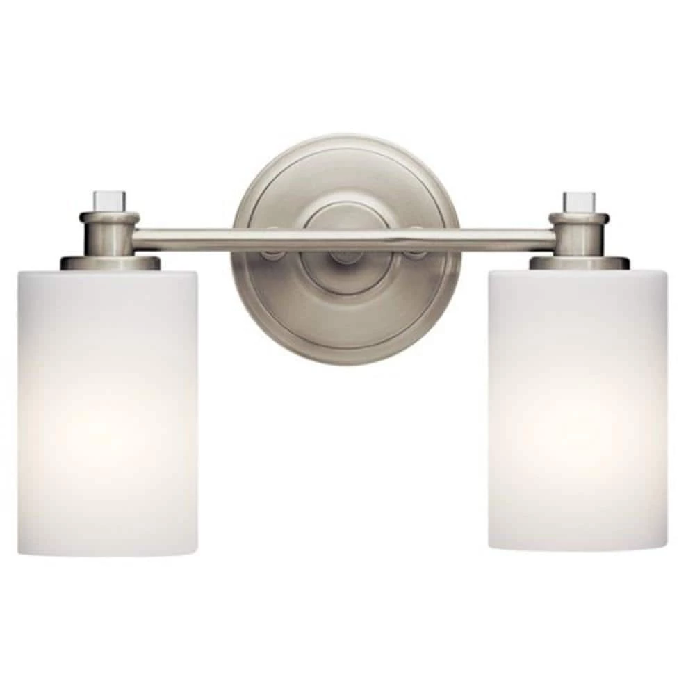 Promo π Kichler Lighting Joelson 2-Light Medium E-26 LED Bath Light in Brushed Nickel β¨ 3 Promo π Kichler Lighting Joelson 2-Light Medium E-26 LED Bath Light in Brushed Nickel β¨