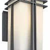 New ❤️ Kichler Lighting Tremillo 150W 1-Light Outdoor Wall Light in Black 🔔 -Kichler Lighting shop Query 2210