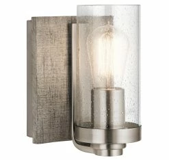 Brand new ✔️ Kichler Lighting Dalwood™ 75W 1-Light Medium E-26 Incandescent Wall Sconce in Classic Pewter 👍