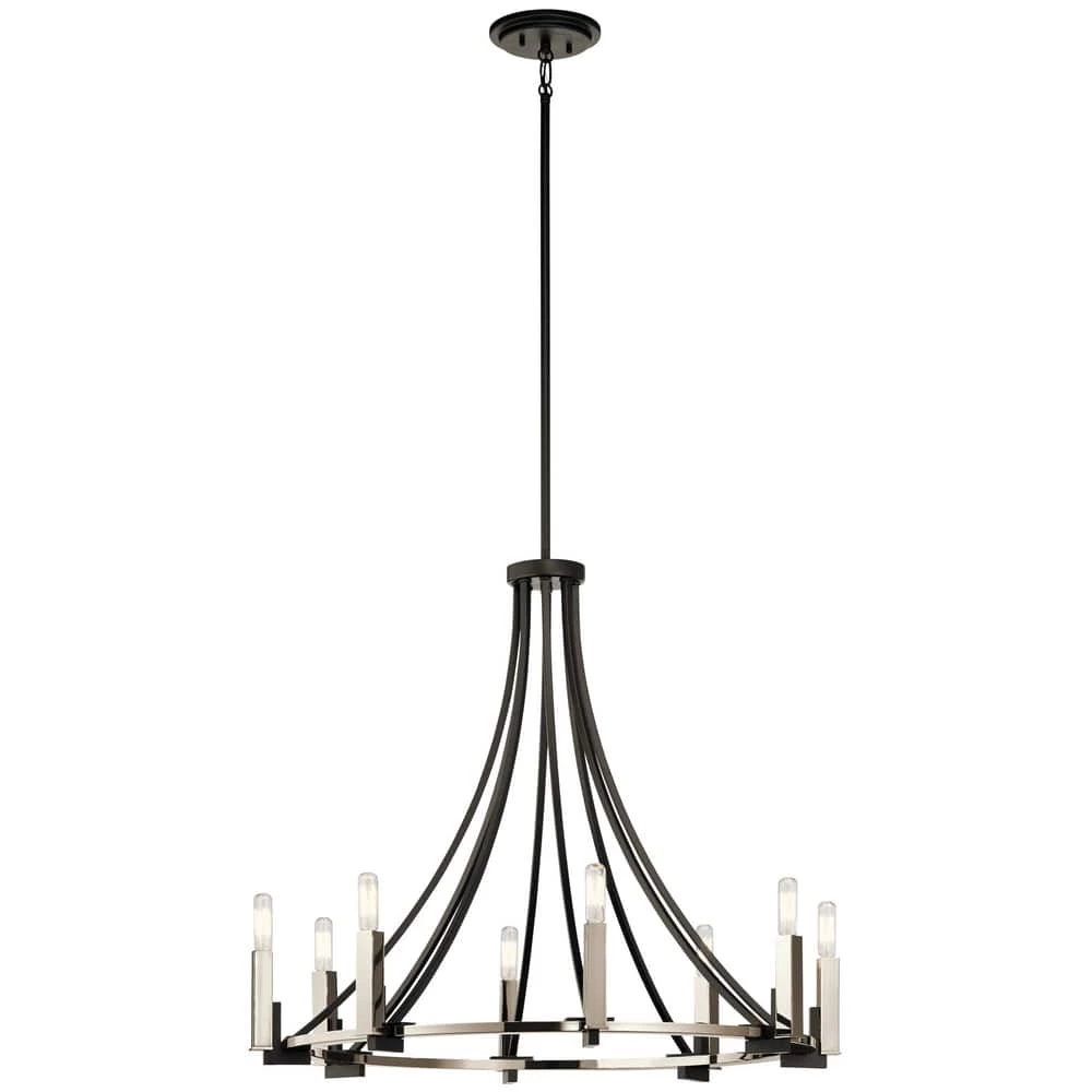 Flash Sale 🛒 Kichler Lighting Bensimone™ 60W 8-Light Candelabra E-12 Incandescent Chandelier in Black ⭐ 3 Flash Sale 🛒 Kichler Lighting Bensimone™ 60W 8-Light Candelabra E-12 Incandescent Chandelier in Black ⭐
