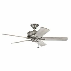 Top 10 ✨ Kichler Lighting Terra 52 in. 5-Blade Ceiling Fan in Burnished Antique Pewter ⌛