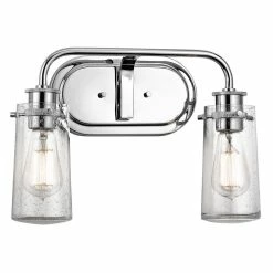 Brand new ✨ Kichler Lighting Braelyn 2-Light Bathroom Light in Polished Chrome ✨