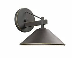 Promo 🌟 Kichler Lighting Ripley 40W 3-Light Outdoor Wall Lantern in Olde Bronze ⌛