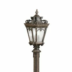 Outlet 🎁 Kichler Lighting Tournai 60W 4-Light Outdoor Post Mount in Londonderry 🛒