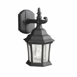 Deals 🎉 Kichler Lighting Townhouse 6-1/2 in. 100W 1-Light Medium Lantern in Black 😍
