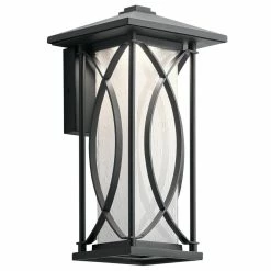 Best Pirce 🔔 Kichler Lighting Ashbern 7.5W 1-Light LED Outdoor Wall Sconce in Textured Black ⌛
