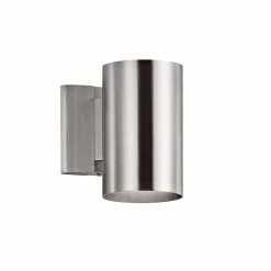 Cheap 😉 Kichler Lighting Signature 1-Light 65W Outdoor Wall Cylinder in Brushed Aluminum 👏
