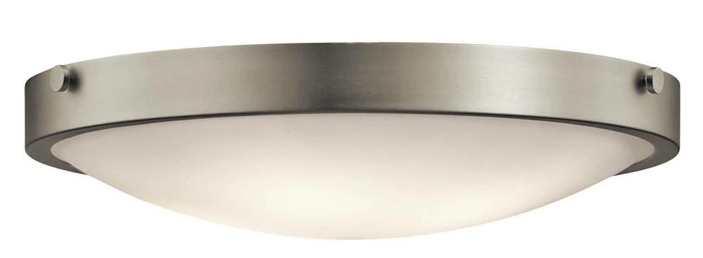Deals π Kichler Lighting Lytham 20-1/2 in. 60W 4-Light Flushmount Ceiling Light in Brushed Nickel π 3 Deals π Kichler Lighting Lytham 20-1/2 in. 60W 4-Light Flushmount Ceiling Light in Brushed Nickel π