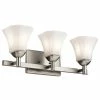 Deals 🧨 Kichler Lighting Serina 100W 3-Light Bath Vanity Light in Brushed Nickel 🎉