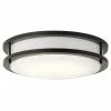 New 👍 Kichler Lighting 1-Light Flush Mount Ceiling Fixture in Olde Bronze 🤩