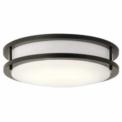 New 👍 Kichler Lighting 1-Light Flush Mount Ceiling Fixture in Olde Bronze 🤩