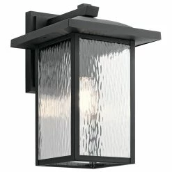 Wholesale 👍 Kichler Lighting Capanna™ 100W 1-Light Medium E-26 Incandescent Outdoor Wall Sconce in Textured Black 🔔
