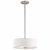 Outlet ✨ Kichler Lighting Shailene™ 100W 3-Light Medium Incandescent Semi-Flush Ceiling Light in Brushed Nickel 🥰 -Kichler Lighting shop Query 248