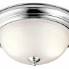 Best Sale 🔥 Kichler Lighting Signature 13-1/4 in. 60W 2-Light Flushmount Medium Ceiling Light in Polished Chrome 😉