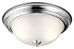 Best Sale 🔥 Kichler Lighting Signature 13-1/4 in. 60W 2-Light Flushmount Medium Ceiling Light in Polished Chrome 😉