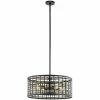 Best Pirce 🎁 Kichler Lighting Aldergate 5 in. 60W 4-Light Medium E-26 Pendant in Black 🎉