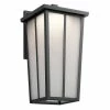 Coupon 👏 Kichler Lighting Amber Valley 17W 1-Light Integrated LED Outdoor Wall Sconce in Textured Black 🥰 -Kichler Lighting shop Query 263