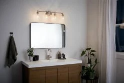 Best deal 👍 Kichler Lighting Winslow™ 30 x 9-1/4 in. 300W 4-Light Medium E-26 Incandescent Vanity Fixture with Clear Seeded Glass in Brushed Nickel 🎁 -Kichler Lighting shop Query 27