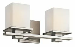 Hot Sale ✨ Kichler Lighting Tully 100W 2-Light Bath Light in Antique Pewter 👍