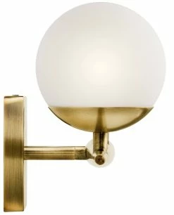 Hot Sale ✨ Kichler Lighting Jasper 50W 3-Light G9 Double Loop Halogen Bath Light in Natural Brass 🥰 -Kichler Lighting shop Query 285