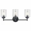 Coupon 🥰 Kichler Lighting Winslow™ 75W 3-Light Medium E-26 Incandescent Vanity Fixture in Black 👍