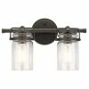 Buy ✔️ Kichler Lighting Brinley 75W 2-Light Medium E-26 Incandescent Vanity Fixture in Olde Bronze 🤩 -Kichler Lighting shop Query 315