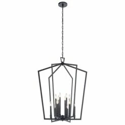 Cheapest โญ Kichler Lighting Abbotswellโข 60W 12-Light Candelabra E-12 Incandescent Chandelier in Black ๐