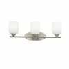 Buy π Kichler Lighting Eileen 3 Light 100 W Medium Vanity Bath in Brushed Nickel β 1 Buy π Kichler Lighting Eileen 3 Light 100 W Medium Vanity Bath in Brushed Nickel β -Kichler Lighting shop Query 321