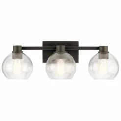 Hot Sale 👍 Kichler Lighting Harmony 60W 3-Light Medium E-26 Incandescent Vanity Fixture in Olde Bronze 🔥