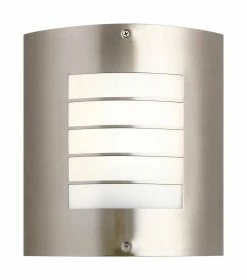 Deals 🥰 Kichler Lighting Newport 30W 1-Light Outdoor Wall Light in Brushed Nickel 💯