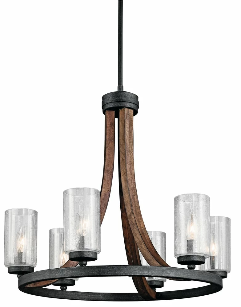 Budget π Kichler Lighting Grand Bankβ’ 60W 6-Light Candelabra Base Incandescent Chandelier in Auburn Stained π 3 Budget π Kichler Lighting Grand Bankβ’ 60W 6-Light Candelabra Base Incandescent Chandelier in Auburn Stained π