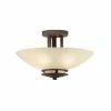 Hot Sale 😉 Kichler Lighting Hendrik 10 x 15 in. 60 W 2-Light Medium Semi-Flush Mount Ceiling Fixture in Old Bronze 😉 -Kichler Lighting shop Query 339