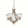 Discount 💯 Kichler Lighting Dover 60 W 4-Light Candelabra Chandelier in Brushed Nickel ❤️ -Kichler Lighting shop Query 340