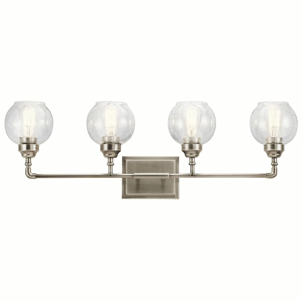 Cheap 🌟 Kichler Lighting Niles 10-3/4 in. 60W 4-Light Medium E-26 Base Bath Vanity Light in Antique Pewter 🔔 3 Cheap 🌟 Kichler Lighting Niles 10-3/4 in. 60W 4-Light Medium E-26 Base Bath Vanity Light in Antique Pewter 🔔
