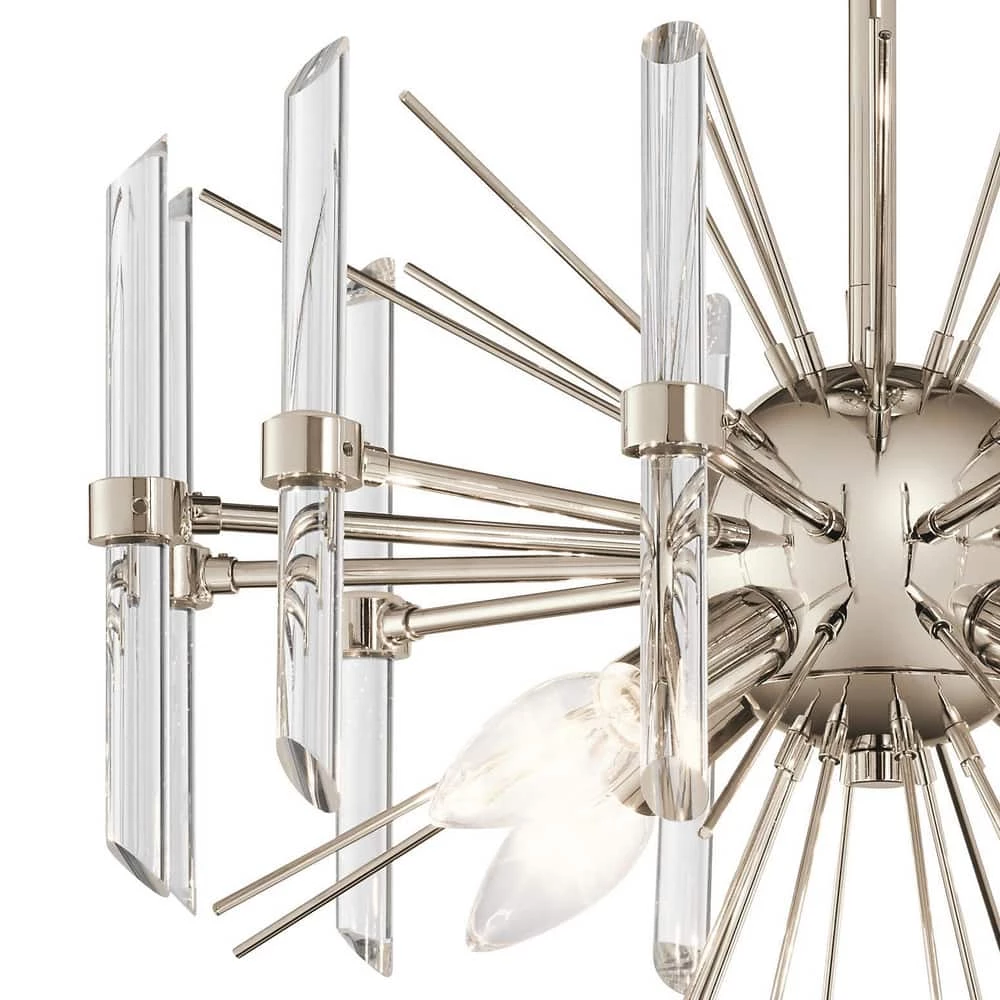Wholesale ⭐ Kichler Lighting Eris™ 60W 4-Light Candelabra E-12 Incandescent Semi-Flush Mount Ceiling Fixture in Polished Nickel ⭐ 6 Wholesale ⭐ Kichler Lighting Eris™ 60W 4-Light Candelabra E-12 Incandescent Semi-Flush Mount Ceiling Fixture in Polished Nickel ⭐ - Image 4